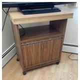 Vintage Rolling Media Cart