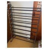 Rolling Shoe Rack 53 inches tall