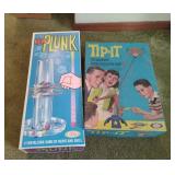 Vintage Board Games-Ker Plunk and Tip It