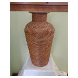 Large Wicker Floor Vase
