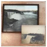 Antique Photo & Print Niagara Falls 13x16