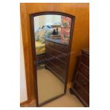 Wood Framed Wall Mirror 22x52.5