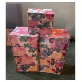 Floral Print Organizer Boxes
