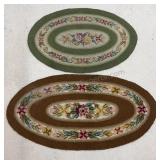 Oval Floral Rugs 22x34 & 22x43