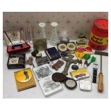 Misc Box Lot Bud Vases, Darts & More