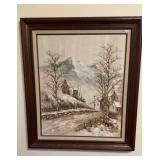 Landscape Painting on Canvas Signed Original