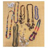 Shell, Wood & Beaded Necklaces