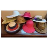 Collection of Ladies Straw Hats