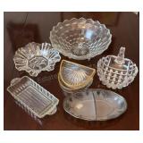 Assorted Glass Serving Ware