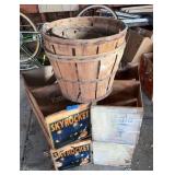 Group of Fruit Crates 7 Baskets
