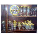 Gold Gilt Glassware