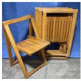 MCM Poss A. Jacober Folding Chairs (4)