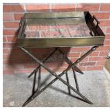 Butler Mirrored Removable Tray Table