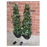 32 inch Faux Light up Trees