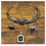 Bracelet, with matching Earrings & Pendant