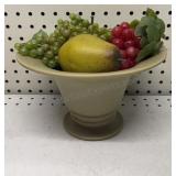 Haeger Pottery Planter W/ Faux Fruit