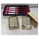Vintage Steak Knives & Place Markers