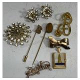 Empire State Building Booklet Locket, Hat Pins &