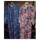 Vintage Soft zip-up Nightgowns Size M
