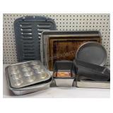 Assortment of Baking Pans & Cookie Trays