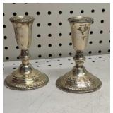 Weighted Sterling Silver Candle Holders