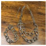 Fashion Necklace w Matching Bracelet