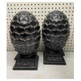 Pair of 14 inch Artichoke Finials