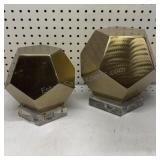 Pair of pentagon Cubes