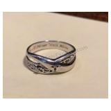 925 Silver ring size 6.5, 3.10 grams