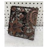 Antique Batik Stamp 6.5x7 aprox