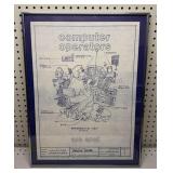 Blueprint Computer Operators Framed 17x23