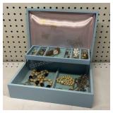 Vintage Jewelry Box W/ Contents