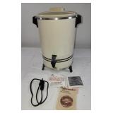 West Bend Percolator  12-30 Cups Double Wall