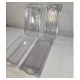 Clear Snap Containers 5 Total Two Sizes