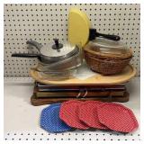 Assorted Kitchen Ware Warming Trays, Baking