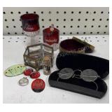 Enameled Earrings W/ Charm, Eye Glasses & More