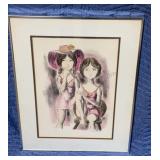 Framed Signed Lithograph 18x24