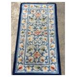 Wool Floral Rug 24x48