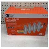 4 Pack LED Conversion Recessed Trim Lights