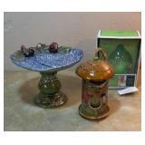 Bird Feeders & Small Bird Bath