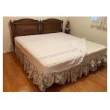 King size Mattress, Bed frame & box spring