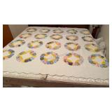 81x76 Quilt Dresden Plate Pattern
