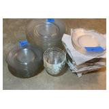 Glass Plates, Saucers & Pyrex Sauce Bowls