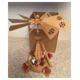 German Wood Christmas Pyramid 10 inches tall