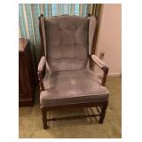 Ethen Allen Wing Back Chair Removable Cushions