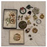 Group of Brooches & Pins