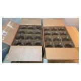 Two boxes of Wide mouth Mason Jars