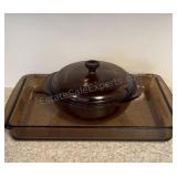 Pyrex Covered Casserole & 9x13 Baking Dish