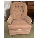 Ethan Allen Swivel Arm Chair cream color