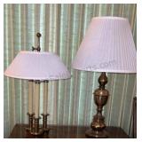 Pair of Ethan Allen Lamps 26 inch & 32 inch